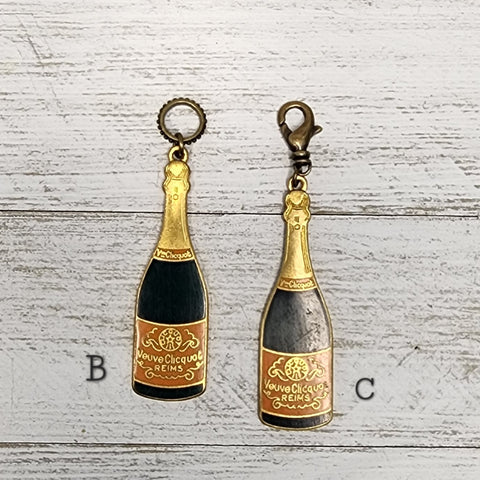 SALE Vintage Veuve Clicquot Champagne Bottle Pendant - Authentica Collection