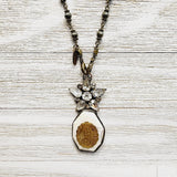 Buffalo Turquoise and Antique Rhinestone Star Pendant - Authentica Collection