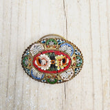 Multi-Color Micromosaic  - Vintage Pendants