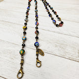 Italian Millefiori and Crystal Double-Clasp Chain - Authentica Collection