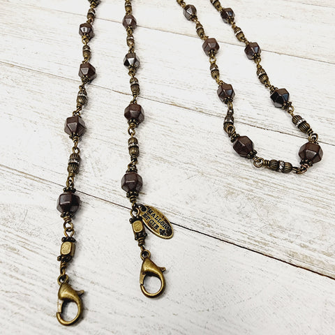 Aubergine and Rhinestone Chain - Authentica Collection