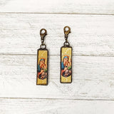 Mary + Baby Jesus Glass Pendant -Authentica Collection