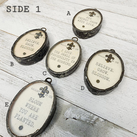 Oval Quote Pendants (Small) - Authentica Collection