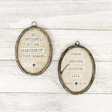 Oval Quote Pendants (Large) - Authentica Collection