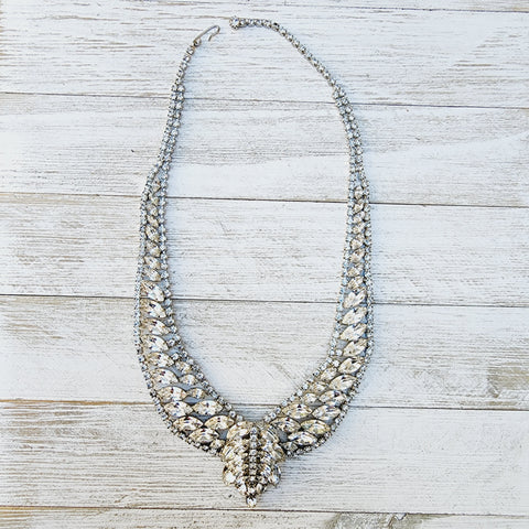 SALE Rhinestone Glamour Vintage Necklace