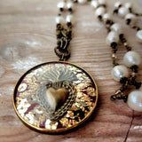 Sacred Heart Milagro Pendant