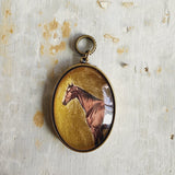 Horse Oval Pendant