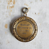 Antique Belgian Cow Medal Pendant