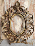 SALE Antique French Brass Scroll Frame -Vintage Finds