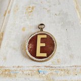 SALE Initials on Velvet Pendants