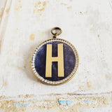 SALE Initials on Velvet Pendants