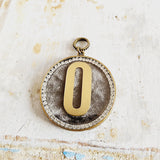 SALE Initials on Velvet Pendants