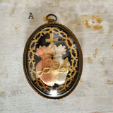 French Antique Sacred Heart Pendant + Decor -Vintage Finds