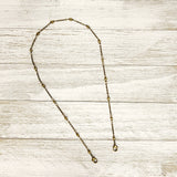 Brass Satellite Double-Clasp Chain 18" - Authentica Collection