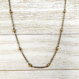 Brass Satellite Double-Clasp Chain 18" - Authentica Collection
