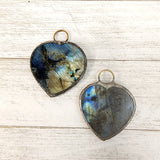 Labradorite Heart Pendants -Authentica Collection