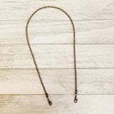 Pyrite Dainty Strung Double-Clasp Chain  18-inch