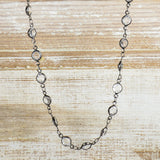 Crystal and Graphite, Authentica Collection Chain - 18 and 36-inch
