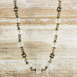 36-inch Rock Quartz, Authentica Collection Chain