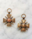 Antique French Croix de Guerre Honor Medal - Vintage Pendant